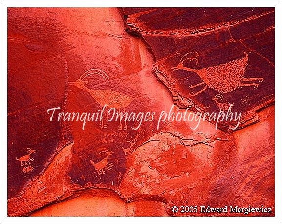 450292---Ancient Petroglyphs in Monument Valley.  View 2 2